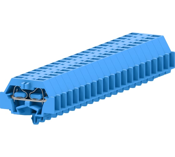 Клемма SUPU TB 1-1 с боковым подключением, с защелкивающимися ножками, синяя, 100 шт 241314 1