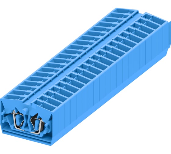 Клемма SUPU TB 1-1 промежуточное фронтальное подключение, сечение 2,5 мм. кв., синий, 100 шт 254324 1