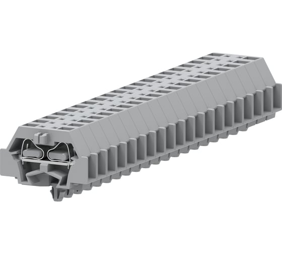 Клемма SUPU TB 1-1 с боковым подключением, с защелкивающимися ножками, серая, 100 шт 241311 1