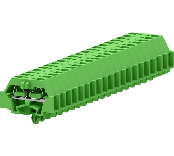 Клемма SUPU TB 1-1 с боковым подключением, с защелкивающимися ножками, зеленая, 100 шт 241316 1