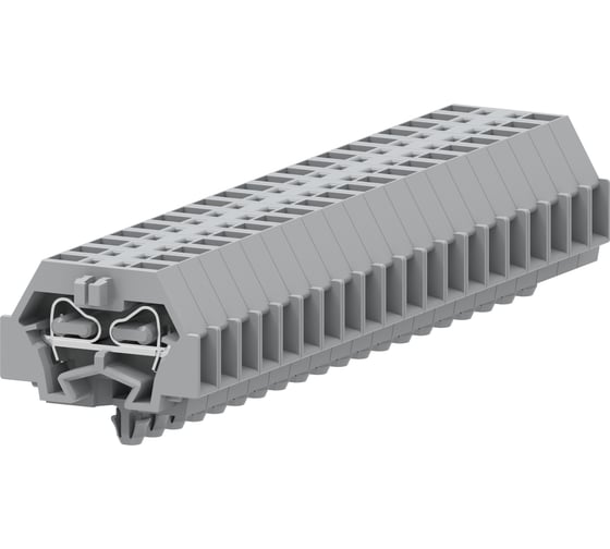 Клемма SUPU TB 1-1 с боковым подключением, с защелкивающимися ножками, сечение 1,5 мм. кв., серая, 100 шт 240311 1