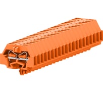 Клемма SUPU TB 1-1 с боковым подключением, с защелкивающимися ножками, сечение 1,5 мм. кв., оранжевая, 200 шт 240312