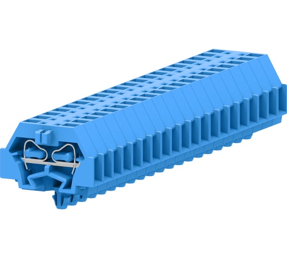 Клемма SUPU TB 1-1 с боковым подключением, с защелкивающимися ножками, сечение 1,5 мм. кв., синяя, 100 шт 240314 1