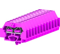 Клемма SUPU TB 1-1 с боковым подключением, с защелкивающимися ножками, розовая, 100 шт 242319