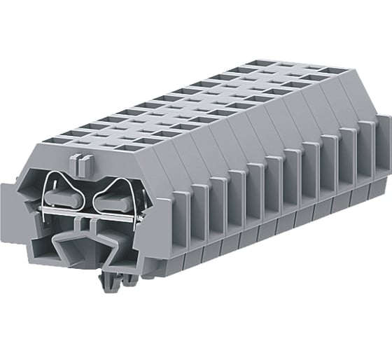 Клемма SUPU TB 1-1 с боковым подключением, с защелкивающимися ножками, серая, 100 шт 242311 1