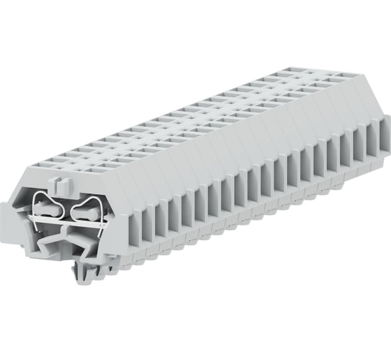 Клемма SUPU TB 1-1 с боковым подключением, с защелкивающимися ножками, сечение 1,5 мм. кв., светло-серая, 100 шт 240313 1