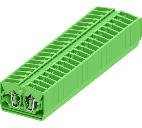 Клемма SUPU TB 1-1 промежуточное фронтальное подключение, сечение 2,5 мм. кв., зеленый, 100 шт 254326 1