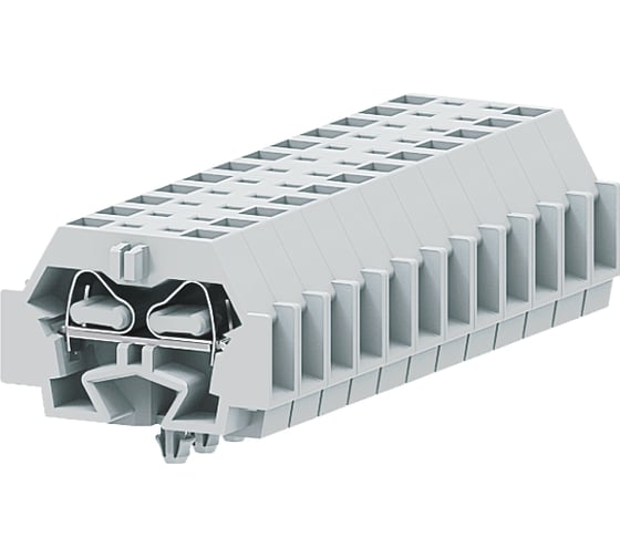 Клемма SUPU TB 1-1 с боковым подключением, с защелкивающимися ножками, светло-серая, 100 шт 242313 1