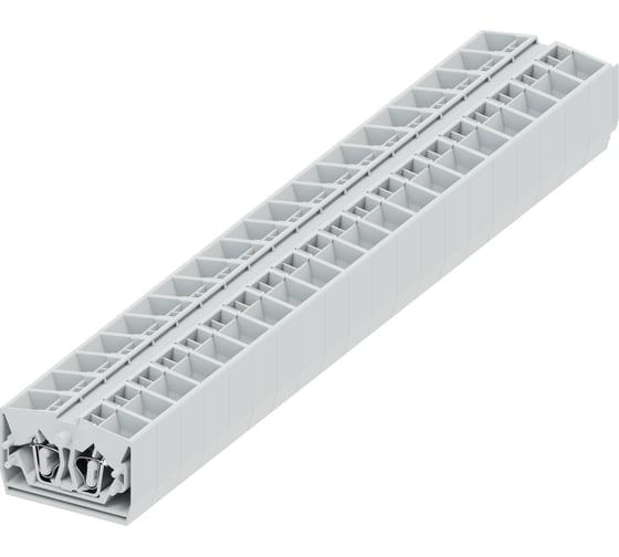 Клемма SUPU TB 2-2 промежуточное фронтальное подключение, сечение 2,5 мм. кв., светло-серый, 100 шт 254353 1