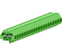 Клемма SUPU TB 2-2 с боковым подключением, с защелкивающимися ножками, сечение 1,5 мм. кв., зеленая, 100 шт 240346