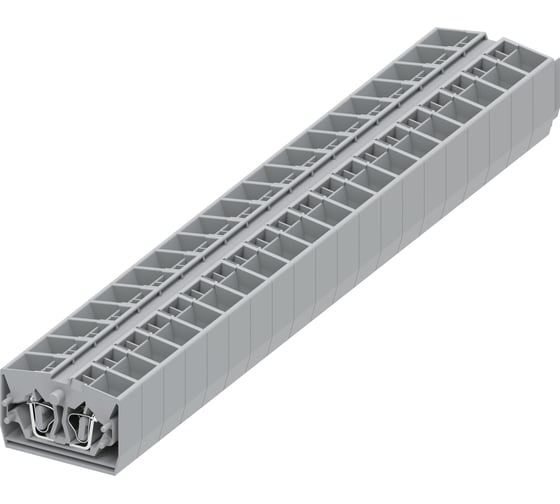 Клемма SUPU TB 2-2 промежуточное фронтальное подключение, сечение 2,5 мм. кв., серая, 100 шт 254351 1