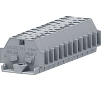 Клемма SUPU TB 1-1 с боковым подключением, с фиксирующим фланцем, серая, 100 шт 242301