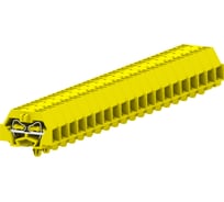 Клемма SUPU TB 2-2 с боковым подключением, с защелкивающимися ножками, сечение 1,5 мм. кв., желтая, 100 шт 240345