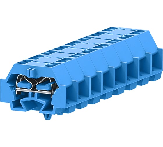 Клемма SUPU TB 2-2 с боковым подключением, с защелкивающимися ножками, синяя, 100 шт 242344 1
