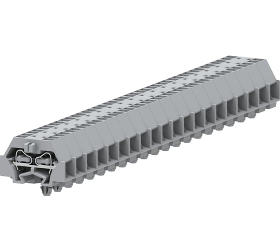 Клемма SUPU TB 2-2 с боковым подключением, с защелкивающимися ножками, сечение 1,5 мм. кв., серая, 100 шт 240341 1