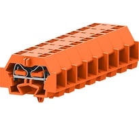Клемма SUPU TB 2-2 с боковым подключением, с защелкивающимися ножками, оранжевая, 50 шт 242342