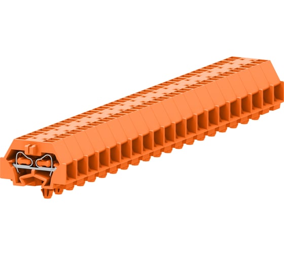 Клемма SUPU TB 2-2 с боковым подключением, с защелкивающимися ножками, сечение 1,5 мм. кв., оранжевая, 100 шт 240342 1