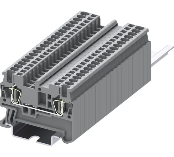 Клемма SUPU TC 1-1 пружинная, сечение 1,5 мм. кв., серая, 100 шт TC1.5-2-GY 1