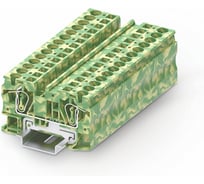 Клемма SUPU TC 1-1 земля, сечение 6 мм. кв., желто-зеленая 50 шт TC6-2-PE