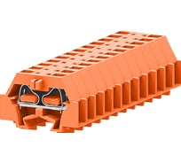 Клемма SUPU TB концевая 1-1 с боковым подключением, с крепежными фланцами, оранжевая, 100 шт 241322