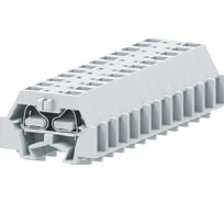 Клемма SUPU TB концевая 1-1 с боковым подключением, с крепежными фланцами, светло-серая, 100 шт 241323