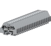 Клемма SUPU TB концевая 1-1 с боковым подключением, с защелкивающимися ножками, сечение 1,5 мм. кв., серая, 200 шт 240321