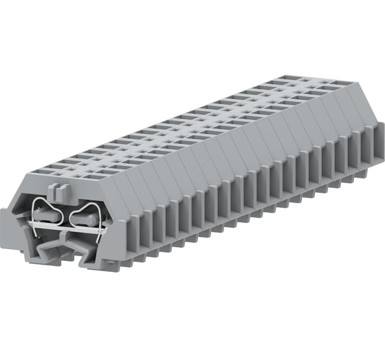 Клемма SUPU TB концевая 1-1 с боковым подключением, с защелкивающимися ножками, сечение 1,5 мм. кв., серая, 100 шт 240321 1