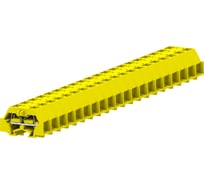 Клемма SUPU TB концевая 2-2 с боковым подключением, с защелкивающимися ножками, желтая, 50 шт 241355