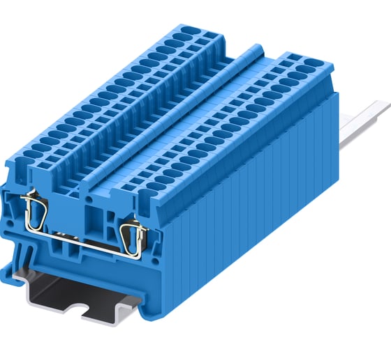 Клемма SUPU TC 1-1 пружинная, сечение 1,5 мм. кв., синяя, 100 шт TC1.5-2-BU 1
