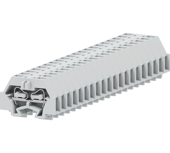 Клемма SUPU TB концевая 1-1 с боковым подключением, с защелкивающимися ножками, сечение 1,5 мм. кв., светло-серая, 100 шт 240323 1