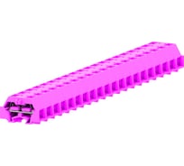 Клемма SUPU TB концевая 2-2 с боковым подключением, с защелкивающимися ножками, розовая., 100 шт 241359