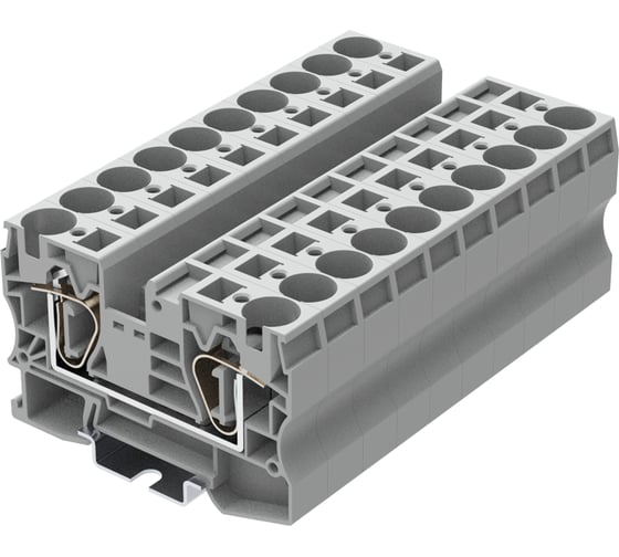 Клемма SUPU TC 1-1 пружинная, сечение 16 мм. кв., серая 25 шт TC16-2-GY 1