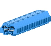 Клемма SUPU TB концевая 1-1 с боковым подключением, с защелкивающимися ножками, сечение 1,5 мм. кв., синяя, 100 шт 240324