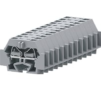 Клемма SUPU TB концевая 1-1 с боковым подключением, с защелкивающимися ножками, серая, 100 шт 242321