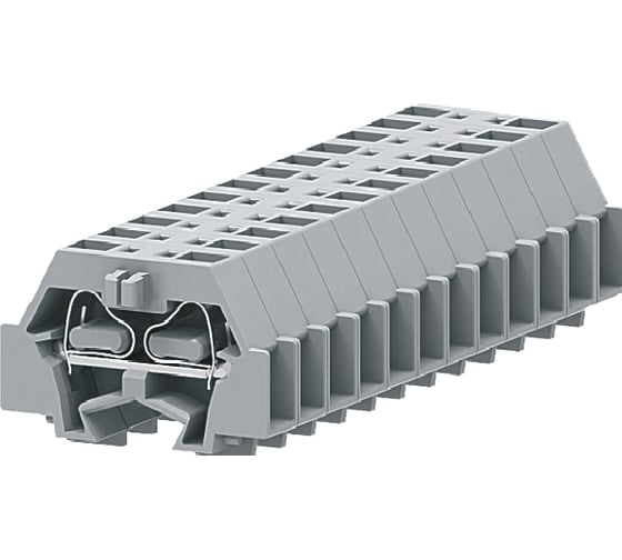 Клемма SUPU TB концевая 1-1 с боковым подключением, с крепежными фланцами, серая, 100 шт 241321 1