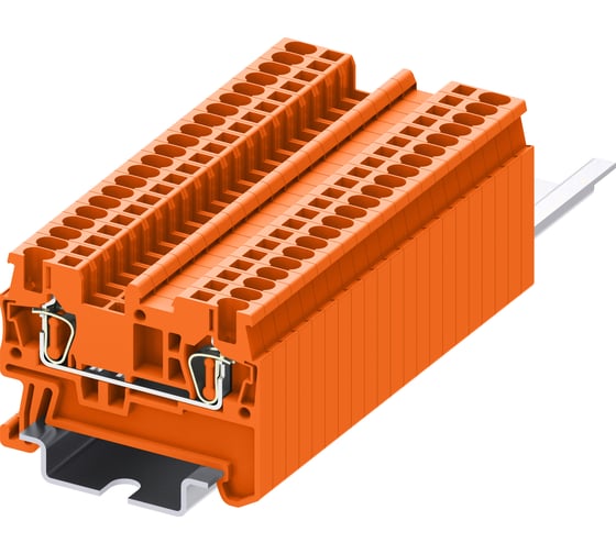 Клемма SUPU TC 1-1 пружинная, сечение 1,5 мм. кв., оранжевая, 100 шт TC1.5-2-OG 1