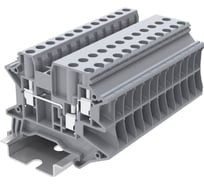 Клемма SUPU TU 1-2 винтовая, сечение 4 мм. кв., серая 100 шт TU4-3-GY
