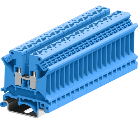 Клемма SUPU SUK 1-1 винтовая, сечение 4 мм. кв., синяя 50 шт 305992 1