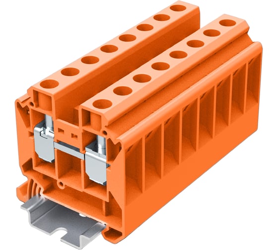 Клемма SUPU TU 1-1 винтовая сечение 16 мм. кв., оранжевая 50 шт TU16-2-OG 1