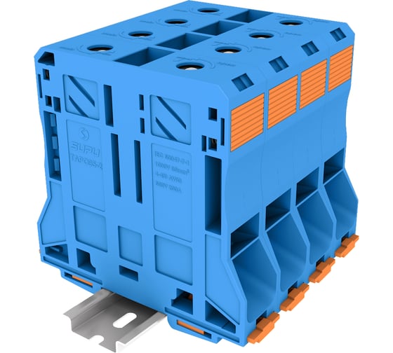 Клемма SUPU сильноточная TP 1-1 проходная Push-in, сечение 95 мм. кв., синяя 5 шт TAPO95-2-BU 1