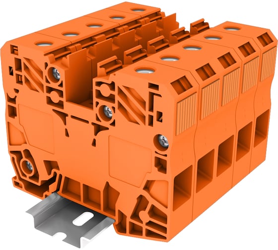 Клемма SUPU сильноточная TP 1-1 проходная Push-in, сечение 35 мм. кв., оранжевая 20 шт TAPO35-2-OG 1