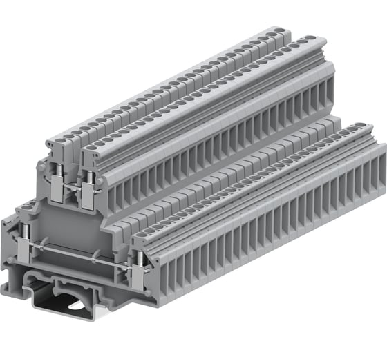 Клемма SUPU UKD 2-2 винтовая 2-уровневая,, сечение 2,5 мм. кв., серая 50 шт 303921 1