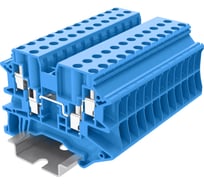 Клемма SUPU TU 2-2 винтовая, сечение 4 мм. кв., синяя 50 шт TU4-4-BU