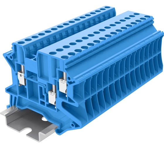 Клемма SUPU TU 1-2 винтовая, сечение 2,5 мм. кв., синяя 100 шт TU2.5-3-BU 1