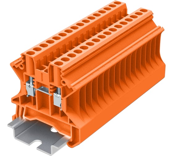 Клемма SUPU TU 1-1 винтовая, сечение 2,5 мм. кв., оранжевая 100 шт TU2.5-2-OG 1