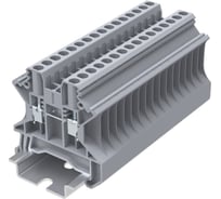 Клемма SUPU TU 1-1 винтовая, сечение 2,5 мм. кв., серая 100 шт TU2.5-2-GY