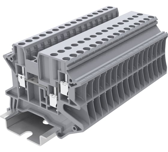 Клемма SUPU TU 1-2 винтовая, сечение 2,5 мм. кв., серая 100 шт TU2.5-3-GY 1