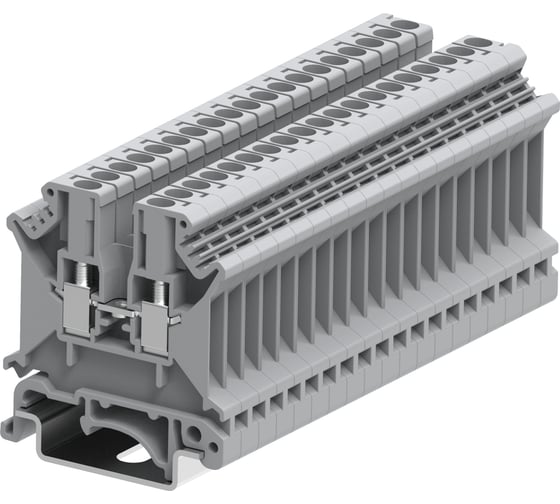 Клемма SUPU SUK 1-1 винтовая высокая, сечение 2,5 мм. кв., серая 50 шт 303991 1