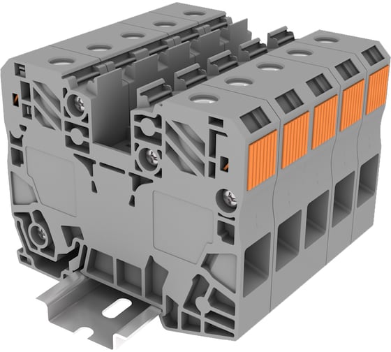Клемма SUPU сильноточная TP 1-1 проходная Push-in, сечение 35 мм. кв., серая 20 шт TAPO35-2-GY 1