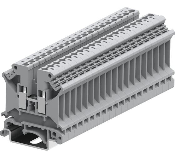 Клемма SUPU SUK 1-1 винтовая, сечение 4 мм. кв., серая 50 шт 305991 1